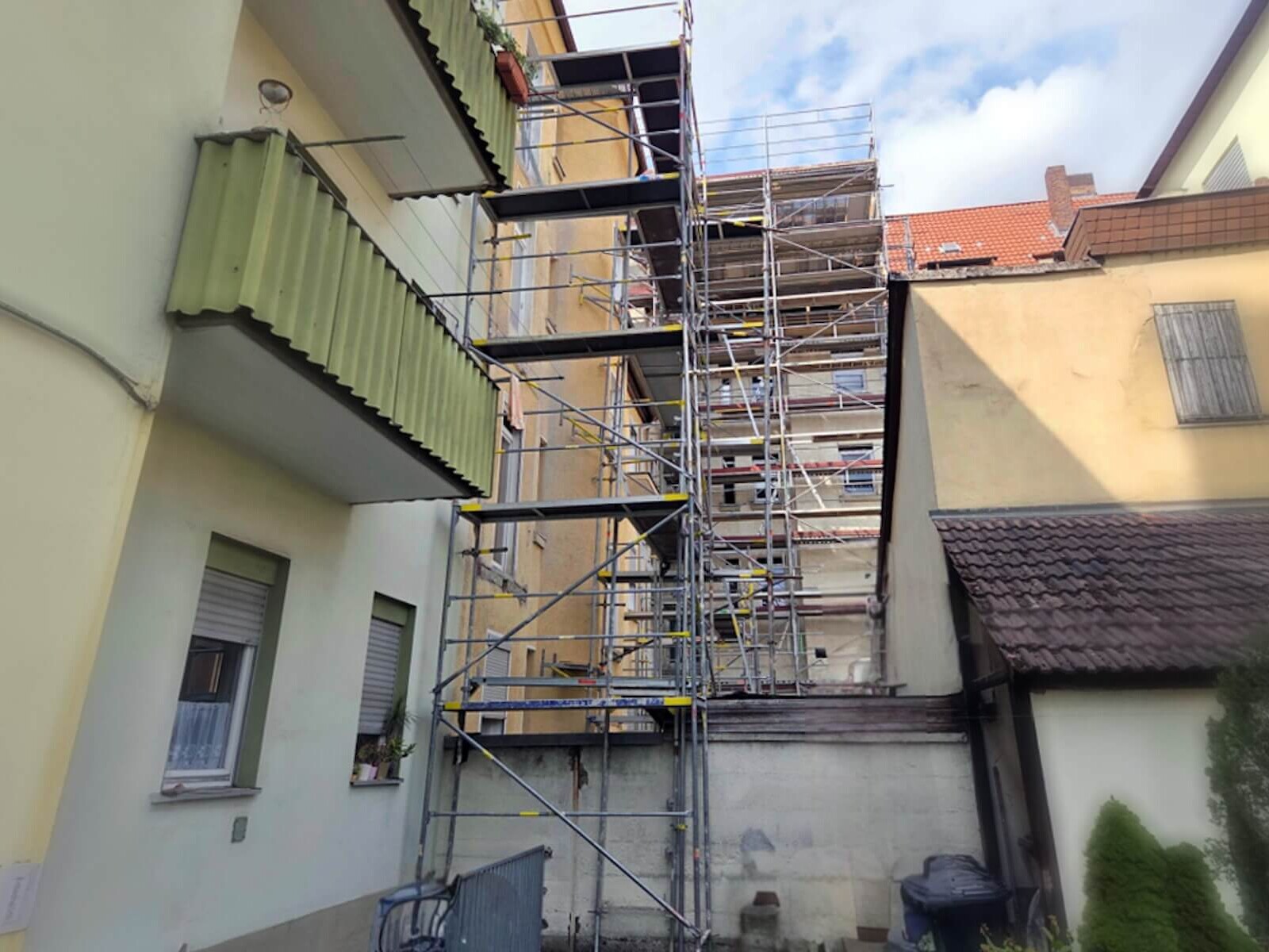 Balkongerüst in Schweinfurt
