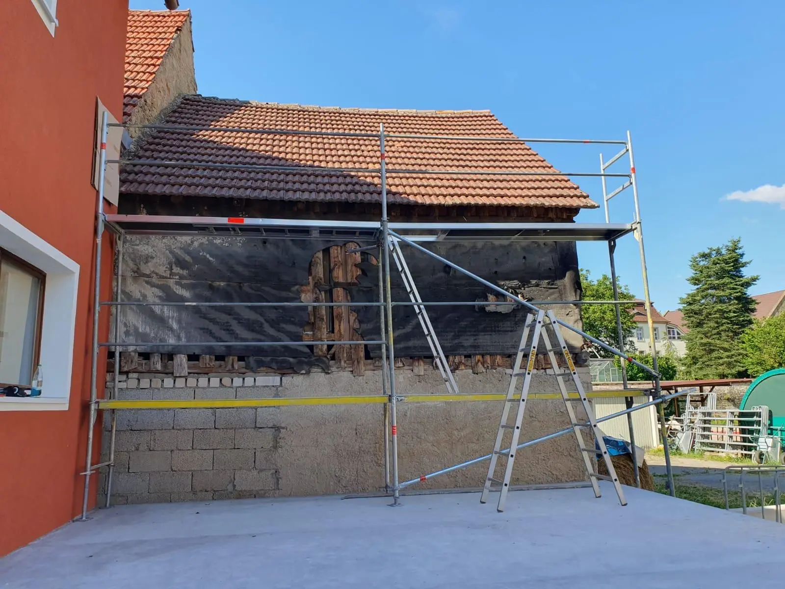 kleines fassadengerüst für schweinfurt und umgebung